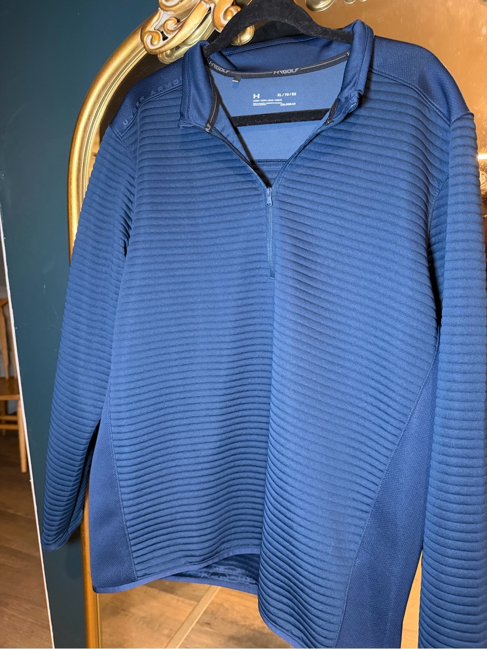 Under Armour Golf performance men’s Navy Quarter-Zip Sweater XL
